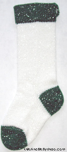 white-green-silver-1 full size stocking