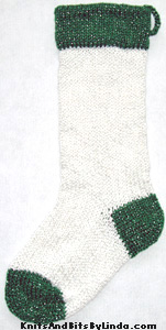 white-green-silver-2 full size stocking